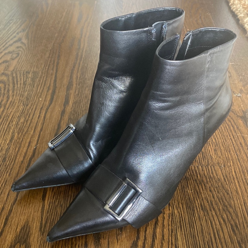 Zara leather boots